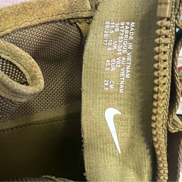 Men Nike Air Force 1 Mid Desert Moss ~ Size 11.5 ~ 917753-301 - Picture 10 of 10